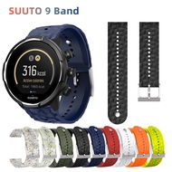 Sports Silicone Watch Strap for SUUNTO 9 Watchband  Smartwatch 24mm Wristband Bracelet Correa Accessories