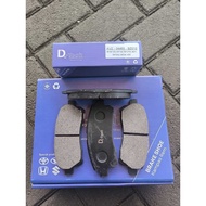 Kampas Rem Depan D-Tech - Kanvas Sepatu Rem Avanza Xenia Taruna Apv Terios Veloz - 1 Set Kiri Kanan