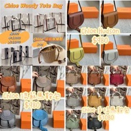 2️⃣星期到貨‼️ Chloe Woody Tote 帆布袋 馬鞍包 流蘇包 迷你編織水桶袋