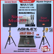 NEW Paket Top Series Sound BareTone MAX15H Mixer ASHLEY HERO-12 Mic