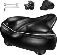 DAWAY C40 Ultra Comfortable Oversized Bike Seat - Memory Foam Padded, Extra Wide Bicycle Saddle, Erg