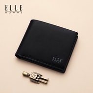 France ELLE HOMME Wallet Men 2022 New Style Cowhide Genuine Leather Wallet Short Style All-Match Sof