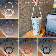 KUGIGI 2Pcs Water Bottle Handle, Silicone Keep Drinks Hot Cold Insulated Tumblers, Universal Dia 85 