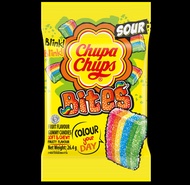 Chupa Chups Bites Tubes Sour จูปา จุ๊ปส์ เยลลี่ ผลไม้รวม รสเปรี้ยว Nimm2 Haribo Jelly Belly Trolli 26.4 และ 90g