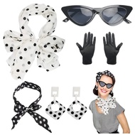 5PCS 50s Fancy Dress Retro Accessories