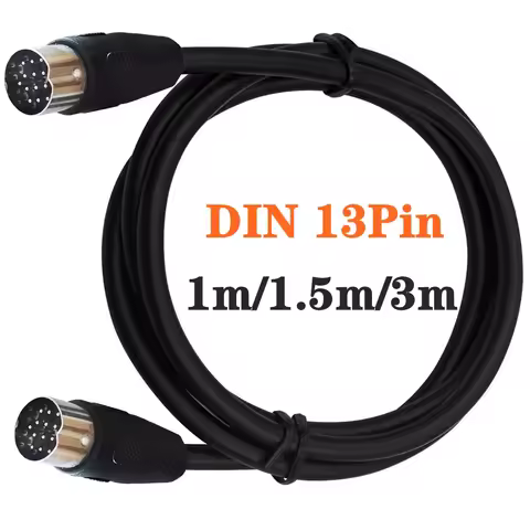 1M 1.5M 3M 13 Pin din cable Male to Male Female S-Video Power Din Signal Extension MIDI DIN 13Pin be