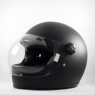 Gringgo black dop Helmet retro full face helmet Cafe Racer gringgo black dop