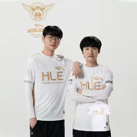 2024 New HLE E-Sports Club World Finals Limited Jersey League Of Legends Fashion Fans Support Tops T
