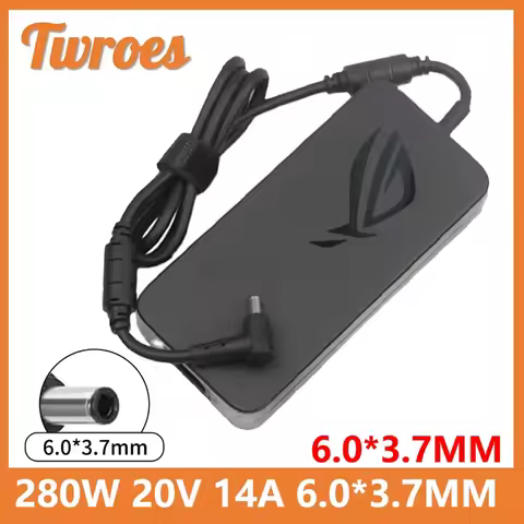 280W 20V 14A 6.0*3.7MM Laptop Adapter Charger ADP-280BB B For ASUS PG35V ROG GX551QS GX551QR GX703HS