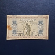 Uang Kuno 2.5 Gulden Muntbiljet Nederlandsch Indie tahun 1940