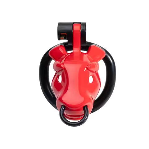 Cow Chastity Lock, Traction Chastity Lock, Male Lower Body Restraint, SM Dog Collar Chastity Device