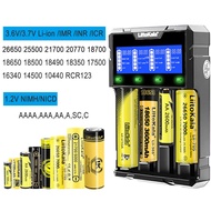 Liitokala Lii-K4 Four Slot Charger 18650 26650 21700 AA AAA Battery LCD Large Screen USB Output 5V1A