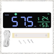DM1306D Digital Decibel Sound Meter Smart Wall Mounted Noise Detector 30-130DB Temperature and Humid