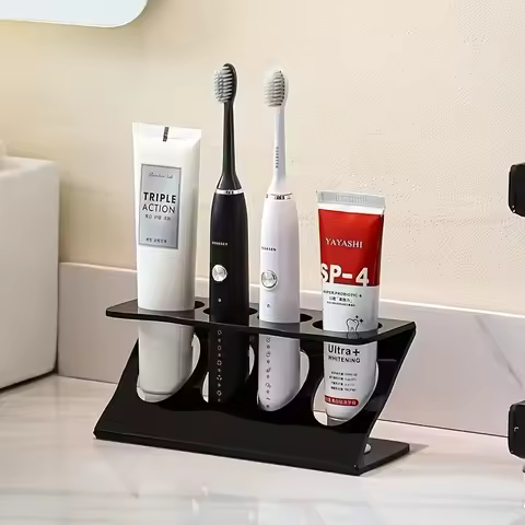 Bathroom Multipurpose Storage Rack for Toothbrush Holder, Multifunctional Drain Rack Organizer, Desk