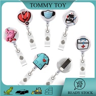 Hospital Medical Workers /staff ID card clip Badge Holder Reel Retractable Doctors Nurses Pass Card 