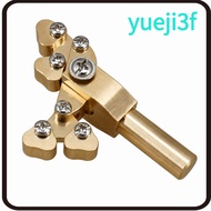 YUEJI Fret Press Tool, Brass Brass Color Guitar Presser, Durable Fret Press Caul For Fret Leveling