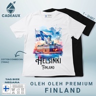 FINLAND SOUVENIR T-Shirt Cotton Combed 24s SOUVENIR PREMIUM GIFT
