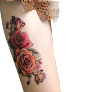 TATO TEMPORER Tahan Air ANTI AIR WATERPROOF  - Arm Temporary Tatoo sticker bunga mawar pink - tato t