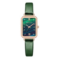*READY STOCK AT MALAYSIA*Korean New Retro Womens Watch Thin Strap Wrist Accessory Watch Green Versat