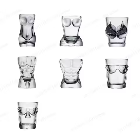 Creative Human Body Shot Glass Spirits Personalized Shot Cups 2oz