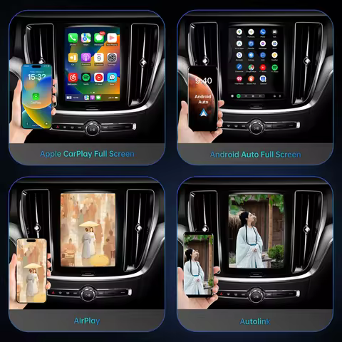 Hualingan for Volvo Wireless CarPlay & Android Auto / XC60 XC40 XC90 S60 C40 S90 V60 V90 upgrade and