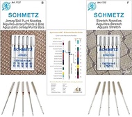 Ball Point Needles for Sewing Machine Combo Pack, (2x70/10, 2x80/12, 1x90/14) Jersey &amp; 5x75/11 Stretch Needles, Fits Brother, Bernina, Necchi, Elna, Juki, Janome, Kenmore, Singer by Apartment ABC