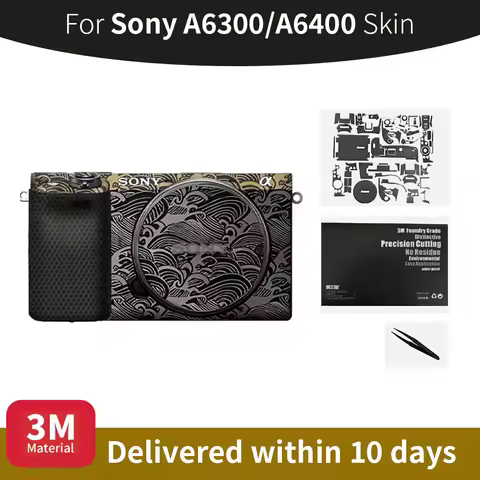 For Sony A6400 Skin,Sony A6300/6400 Camera Sticker,Scratch-resistant protective film, full coverage 