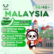 Malaysia eSIM 15-30Days Daily 2GB-50GB Unlimited Data | Instant Email Delivery | High Speed 5G eSIM