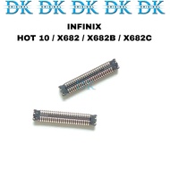 MESIN Infinix Hot 10 X682 X682B X682C Fpc Lcd Connector 50 Pin In Machine
