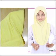 Tudung Kuning Tudung Sekolah tudung yellow Awning half scuba Awning half scuba