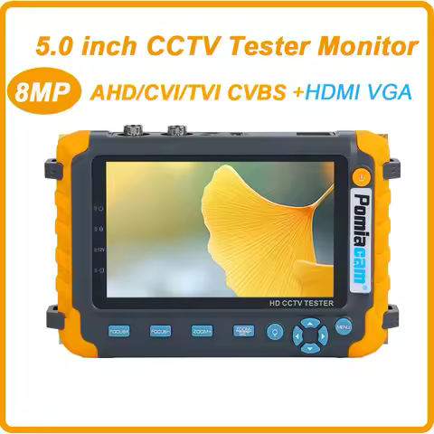 IV8W IV8C CCTV Tester VGA HDMI Input 5.0Inch Monitor CVBS 8MP AHD/CVI/TVI 4-In-1 Camera Tester Porta