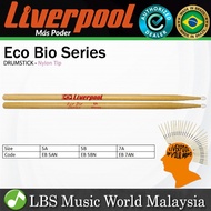 Liverpool Drumstick Eco Bio Series Abiurana Wood Nylon Tip Drum Stick - EB 5AN 5BN 7AN