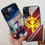 T-18 Kamen Rider Ultraman Tempered Glass Casing for OPPO Reno 11F 11 8T 7 8 10 Pro 5G Case