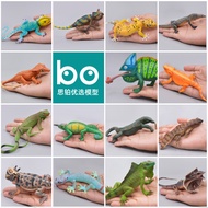 Solid Children Simulation Reptile Model Toy Grand Lizard Green Iguana Lizard Chameleon Gecko Cogniti