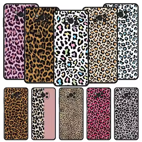 Leopard Cheetah print Phone Case For For Xiaomi Poco X6 X5 Pro X4 X3 NFC F5 Pro F4 F3 GT M5 M4 Pro 5