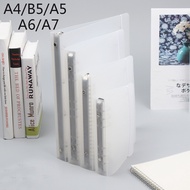 Bìa tài liệu rời A4 / b5 / A5 / A6 / A7 trong suốt hộp đựng ring binder máy tính xách tay hộp đựng t