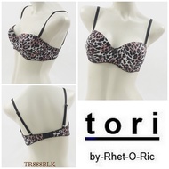 TORI Women's Thin Foam Underwire Bra Half Cup Underwear BH TR888BLK