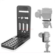 Vertical Shoot Trpod Quick Release L Plate Bracket For 4K Camcorder DSLR Cameras