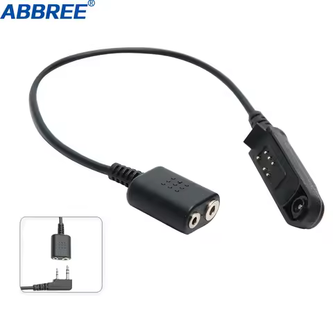 Adapter Cable Baofeng UV-9R Plus Waterproof Radio to 2 Pin Headset Speaker Mic for UV-9R Plus UV-XR 