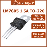 IC nguồn LM7805 1.5A TO-220 dùng trong mạch nguồn ổn áp