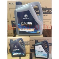 *  PROTON ENGINE OIL 10W-30/ 15W-40/ 5W-30 (4 LITER) MINYAK HITAM ENJIN