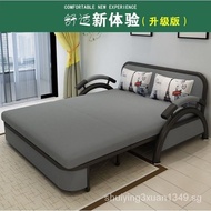 （IN STOCK）Foldable Sofa Bed Living Room Multi-Functional Single Double Small Apartment Retractable Bed Dual-Use Sofa with Storage