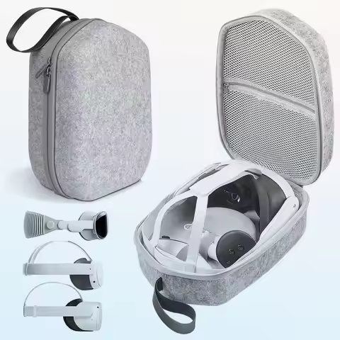 Hard Carrying Case for Meta Quest 3/3S/Quest 2/PICO4/Vision Pro Official Elite Strap VR Gaming Heads
