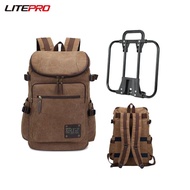 Litepro Folding Bicycle Canvas Traveling Backpack For Brompton Bike Multifunctional Outdoor Sports B