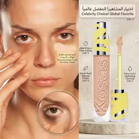 Kosas Multi-Color Liquid Concealer 5.3ml Long Wear Waterproof Dark Circles Acne Marks Corrector Crea