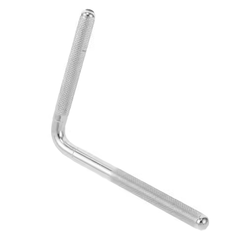 Metal L-Shaped Cowbell Holder Extension Rod for Drum Kit Stable Mounting Drum Music Instrument Part