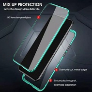 Hard Case Double Side Glass Magnetic Metal Bumper Cover Oppo Reno 5 4G