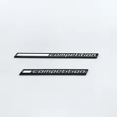 COMPETITION Bar Underlined Emblem For Thunder Edition M1 M2 M3 M4 M5 M6 M7 M8 X3M X4M X5M X6M Car Si