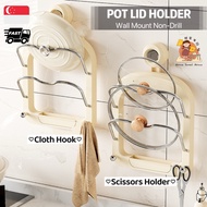 [SG] Pot Lid Holder 🔥 Pot Lid Rack Kitchen Organizer Pan Lid Holder Pot Cover Holder Pot Cover Rack