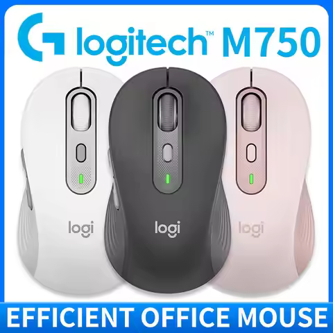 Logitech M750/M650 Wireless Bluetooth Mouse for Office Use, Quiet, and Small/Large Laptops m650l